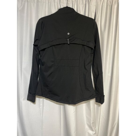 Lululemon Black Full-Zip Jacket With Zip Pockets Womens Size S Athletic - Picture 3 of 4